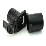 30mm Carbon Tube Horizontal Folding Part Machine Arm Tube Base Flat Folding Pipe Clamp for Multirotor Agricultural Drone DIY